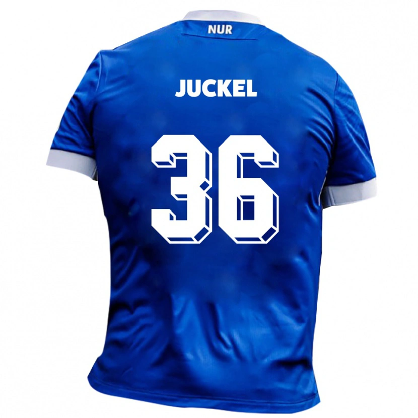 Danxen Mujer Camiseta Janis Juckel #36 Azul Blanco 2ª Equipación 2025/26 La Camisa México