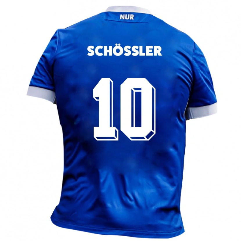 Danxen Mujer Camiseta Maris Schößler #10 Azul Blanco 2ª Equipación 2025/26 La Camisa México