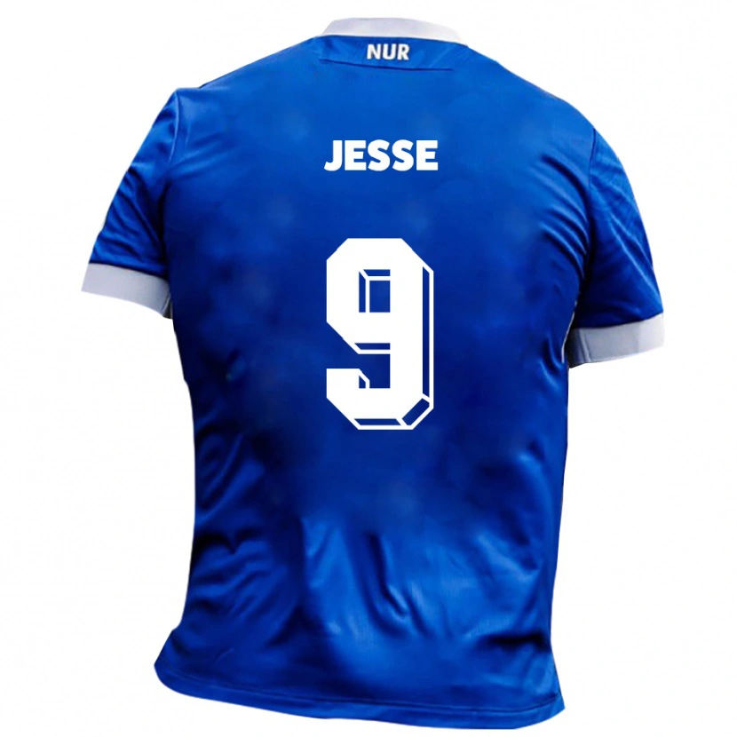 Danxen Mujer Camiseta Lennard Jesse #9 Azul Blanco 2ª Equipación 2025/26 La Camisa México