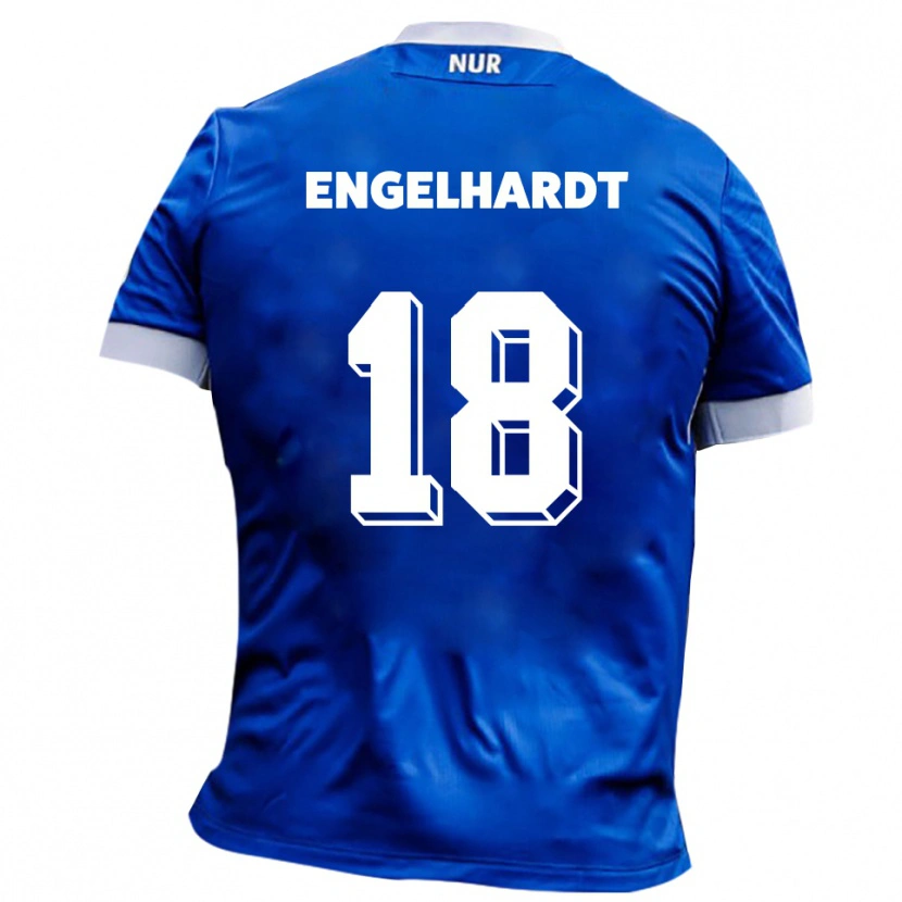 Danxen Mujer Camiseta Erik Engelhardt #18 Azul Blanco 2ª Equipación 2025/26 La Camisa México