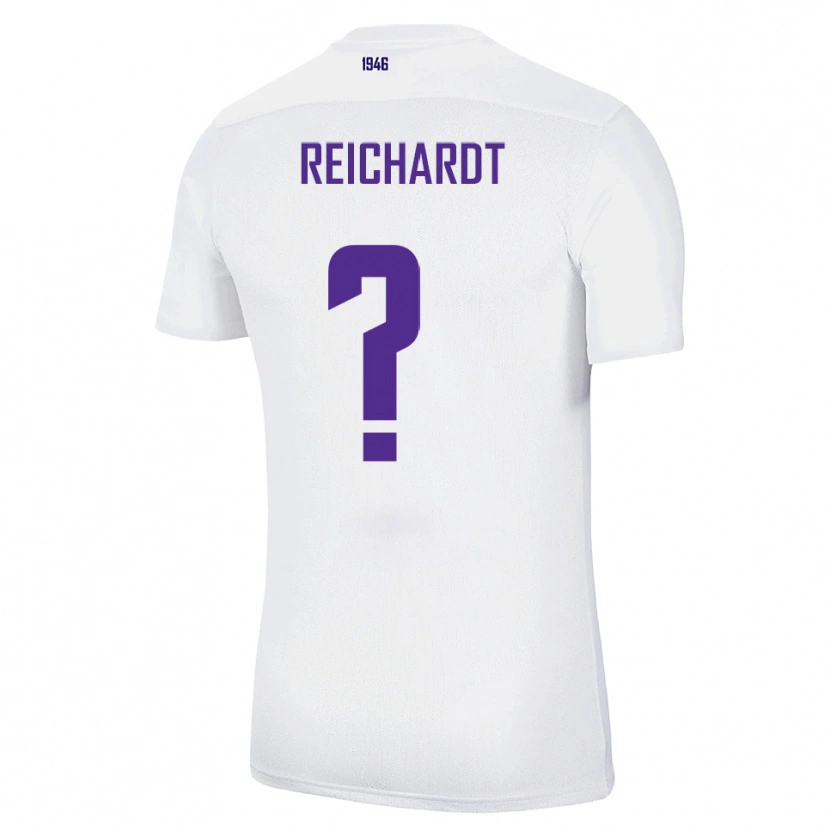 Danxen Mujer Camiseta Lukas Reichardt #0 Blanco Verde 2ª Equipación 2025/26 La Camisa México