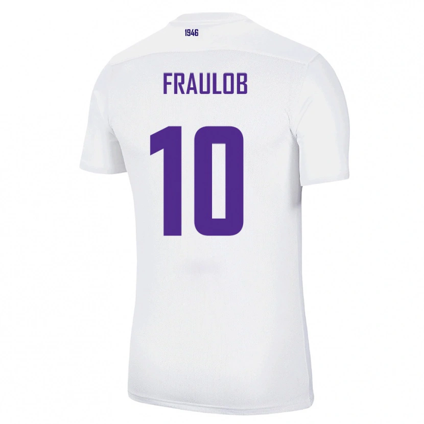 Danxen Mujer Camiseta Quentin Fraulob #10 Blanco Verde 2ª Equipación 2025/26 La Camisa México