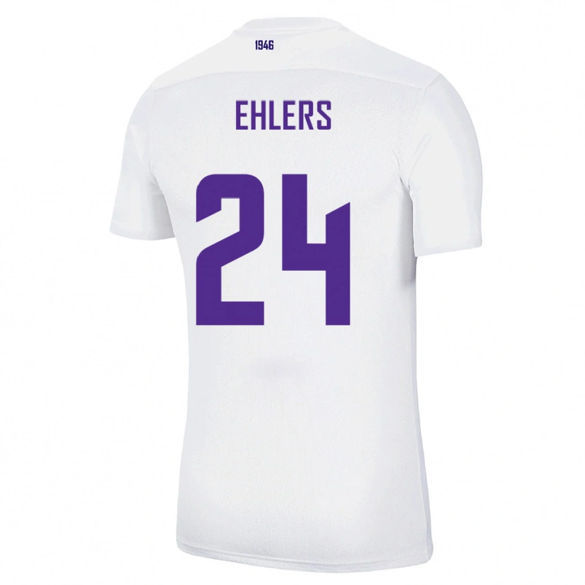 Danxen Mujer Camiseta Jannic Ehlers #24 Blanco Verde 2ª Equipación 2025/26 La Camisa México