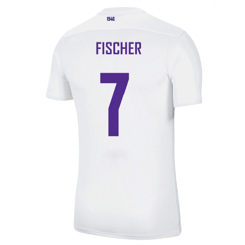 Danxen Mujer Camiseta Franz Fischer #7 Blanco Verde 2ª Equipación 2025/26 La Camisa México