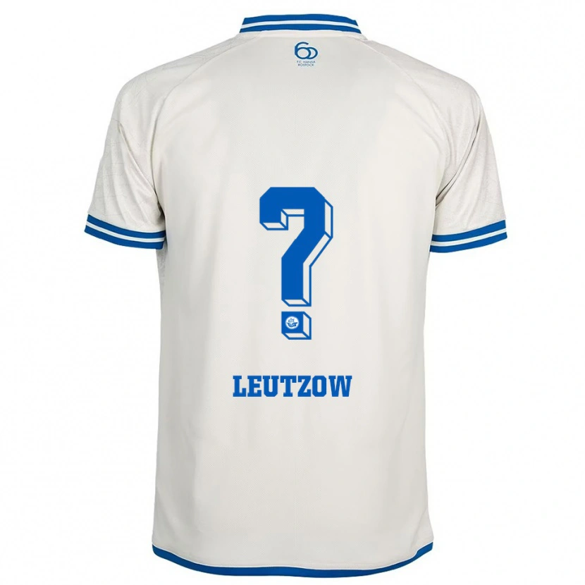 Danxen Mujer Camiseta Michel Leutzow #0 Blanco Azul 2ª Equipación 2025/26 La Camisa México