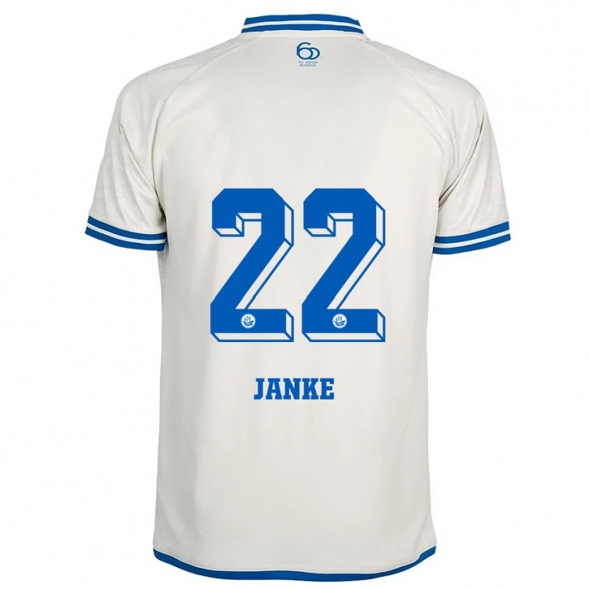 Danxen Mujer Camiseta Kim Janke #22 Blanco Azul 2ª Equipación 2025/26 La Camisa México