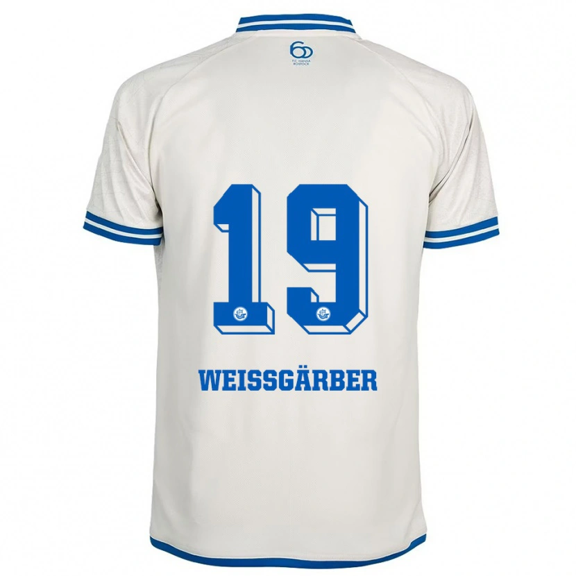 Danxen Mujer Camiseta Ronja Weißgärber #19 Blanco Azul 2ª Equipación 2025/26 La Camisa México