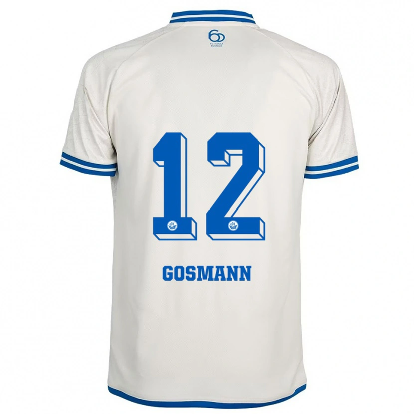 Danxen Mujer Camiseta Hermann Gosmann #12 Blanco Azul 2ª Equipación 2025/26 La Camisa México