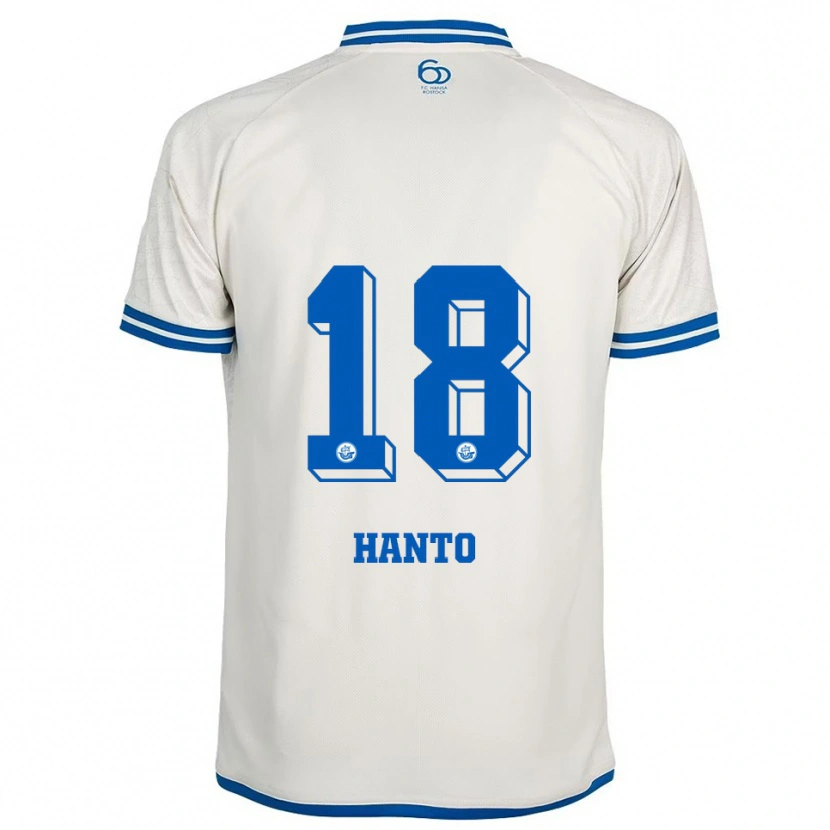 Danxen Mujer Camiseta Celine Hanto #18 Blanco Azul 2ª Equipación 2025/26 La Camisa México