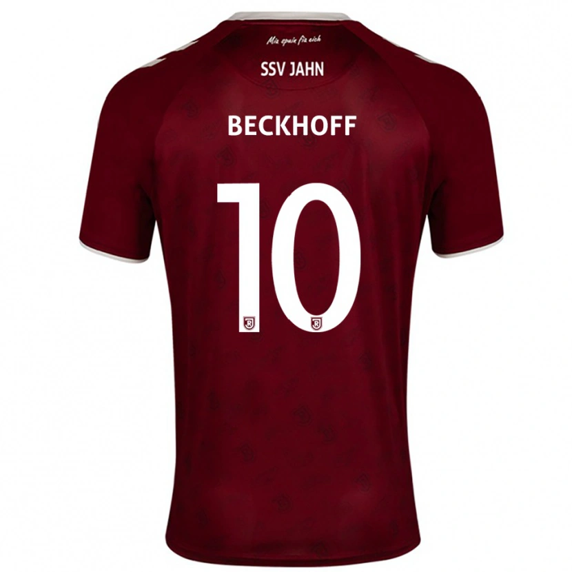 Danxen Mujer Camiseta Phil Beckhoff #10 Borgoña Blanco 2ª Equipación 2025/26 La Camisa México