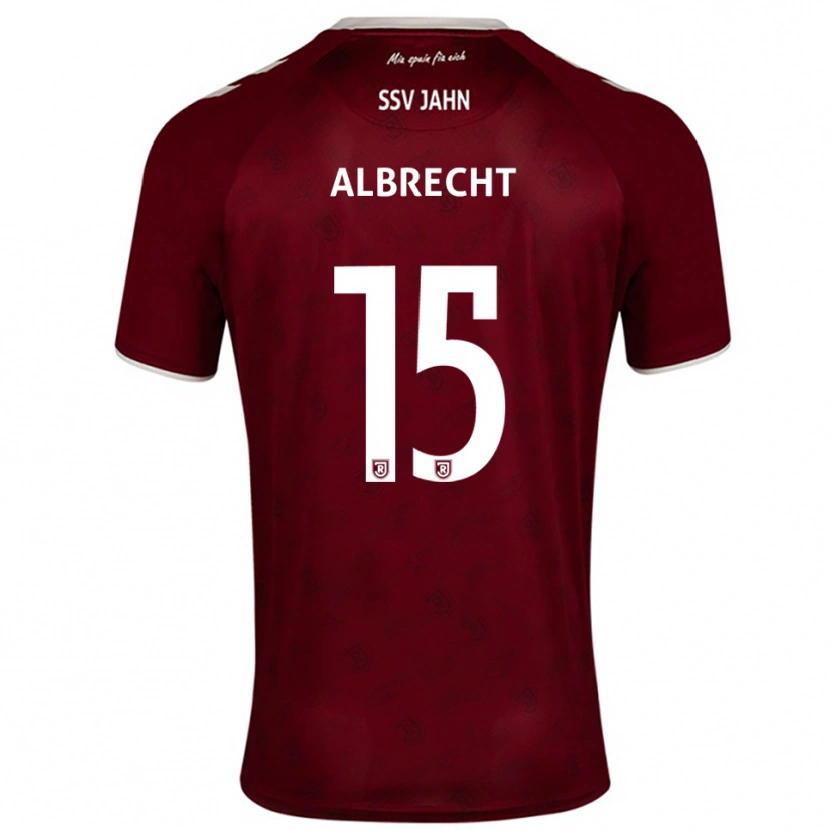 Danxen Mujer Camiseta Felix Albrecht #15 Borgoña Blanco 2ª Equipación 2025/26 La Camisa México