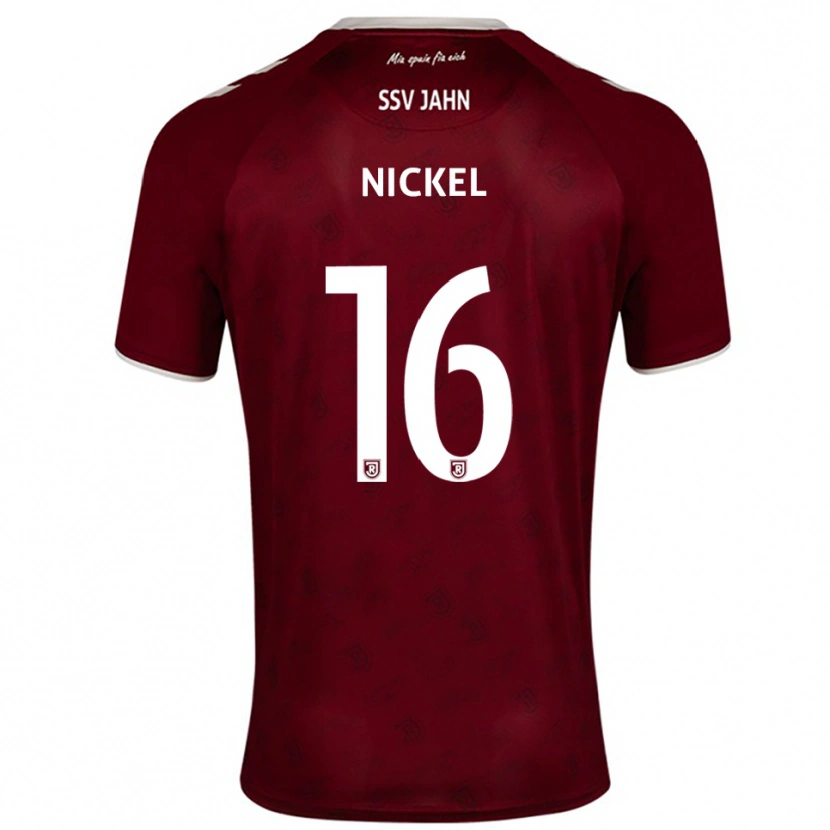 Danxen Mujer Camiseta Marlon Nickel #16 Borgoña Blanco 2ª Equipación 2025/26 La Camisa México
