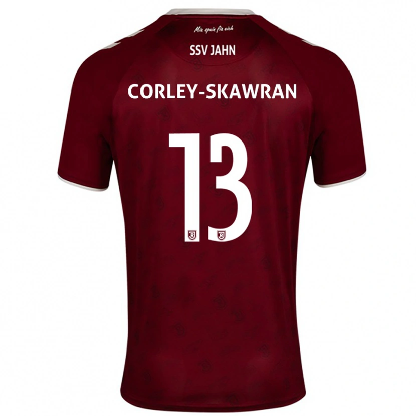 Danxen Mujer Camiseta Dorian Corley-Skawran #13 Borgoña Blanco 2ª Equipación 2025/26 La Camisa México
