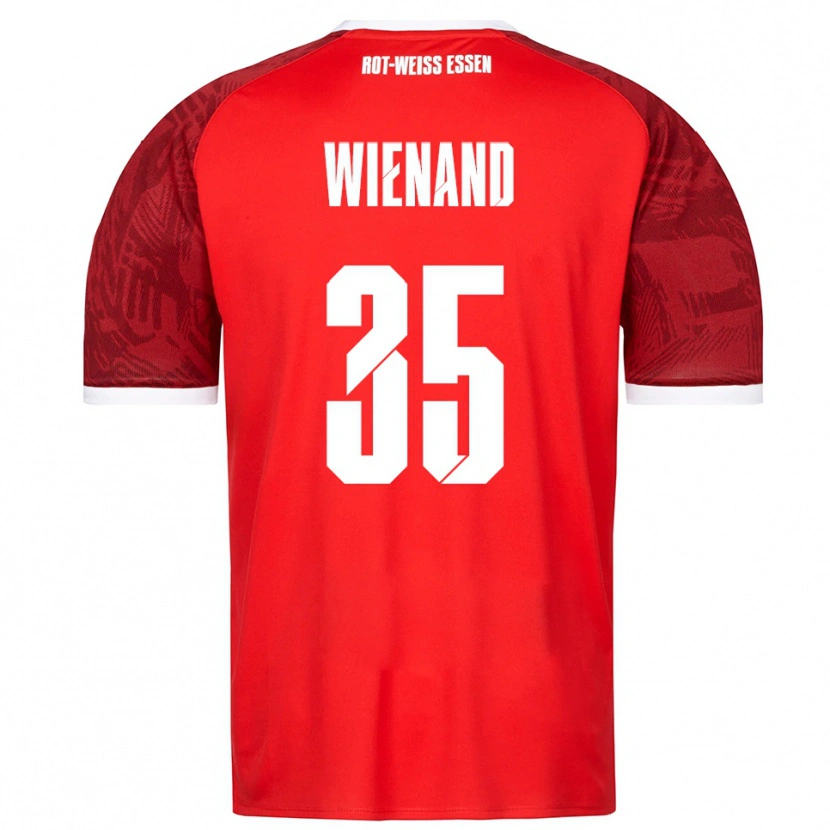 Danxen Mujer Camiseta Felix Wienand #35 Rojo Borgoña Blanco 2ª Equipación 2025/26 La Camisa México