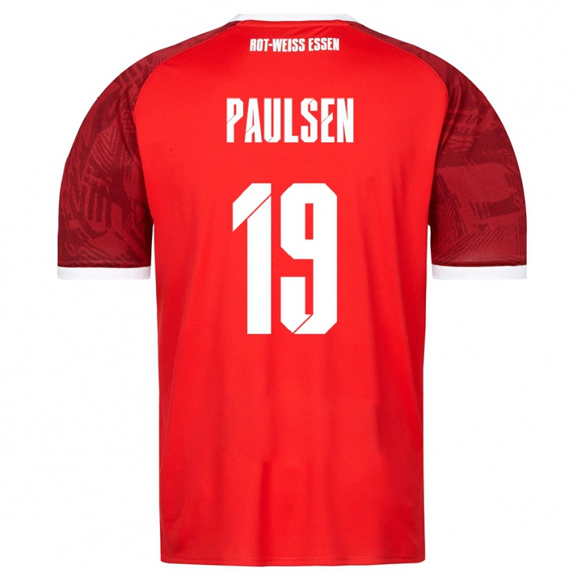 Danxen Mujer Camiseta Marvin Paulsen #19 Rojo Borgoña Blanco 2ª Equipación 2025/26 La Camisa México