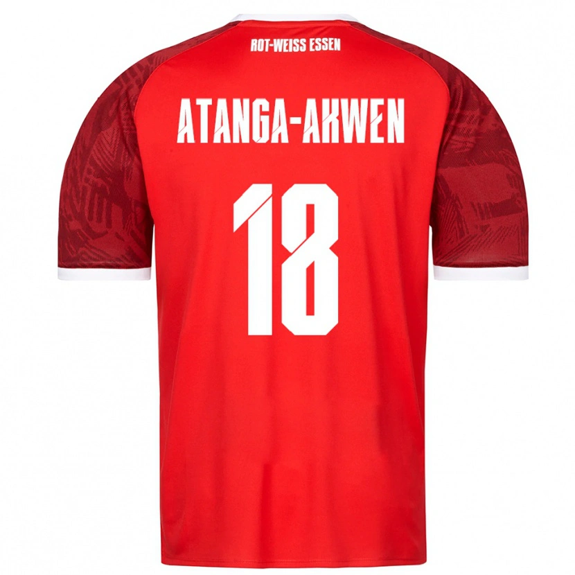 Danxen Mujer Camiseta Randy-Tamufor Atanga-Akwen #18 Rojo Borgoña Blanco 2ª Equipación 2025/26 La Camisa México