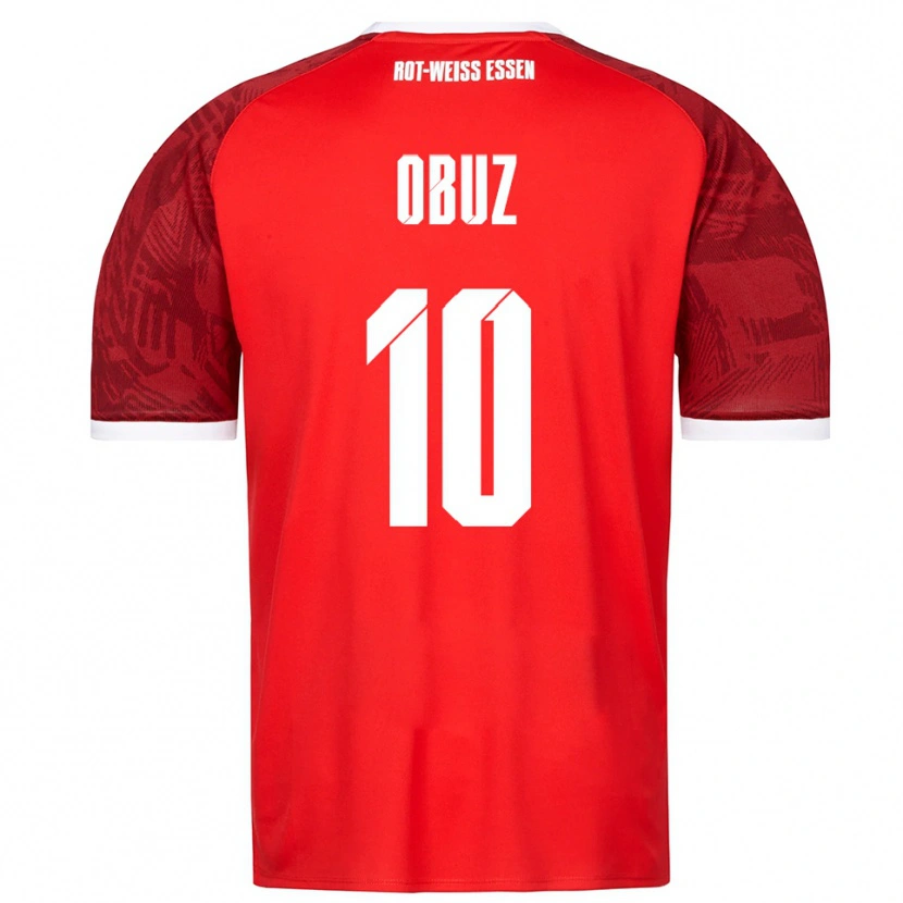 Danxen Mujer Camiseta Marvin Obuz #10 Rojo Borgoña Blanco 2ª Equipación 2025/26 La Camisa México