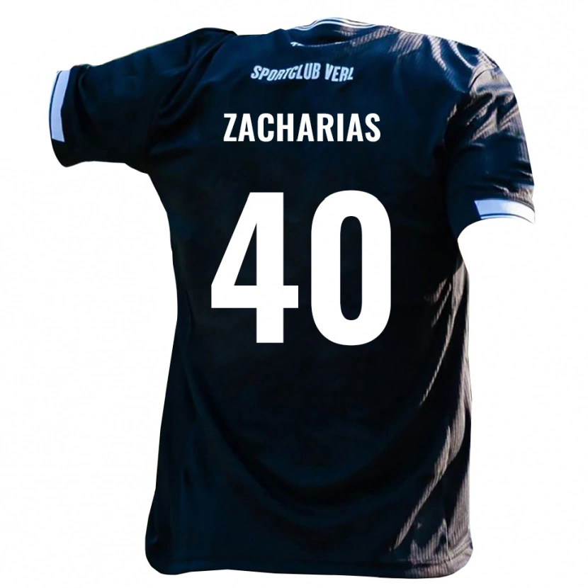 Danxen Mujer Camiseta Marlon Zacharias #40 Negro Blanco 2ª Equipación 2025/26 La Camisa México