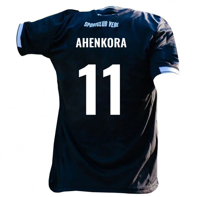 Danxen Mujer Camiseta Louis Ahenkora #11 Negro Blanco 2ª Equipación 2025/26 La Camisa México