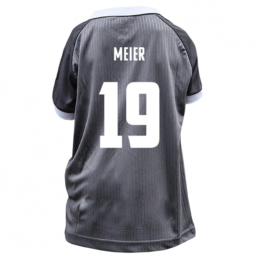 Danxen Mujer Camiseta Jonathan Meier #19 Gris Blanco 2ª Equipación 2025/26 La Camisa México