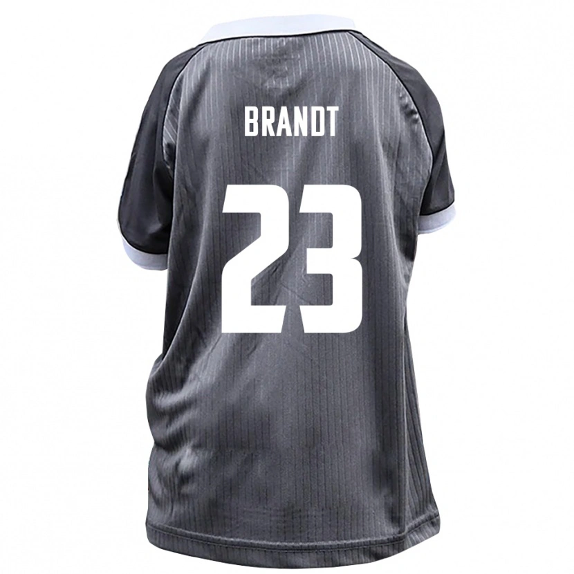 Danxen Mujer Camiseta Max Brandt #23 Gris Blanco 2ª Equipación 2025/26 La Camisa México