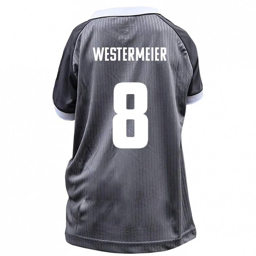 Danxen Mujer Camiseta Ben Westermeier #8 Gris Blanco 2ª Equipación 2025/26 La Camisa México