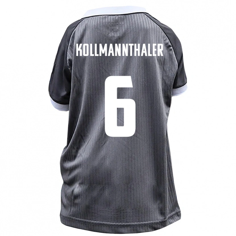 Danxen Mujer Camiseta Elischa Kollmannthaler #6 Gris Blanco 2ª Equipación 2025/26 La Camisa México