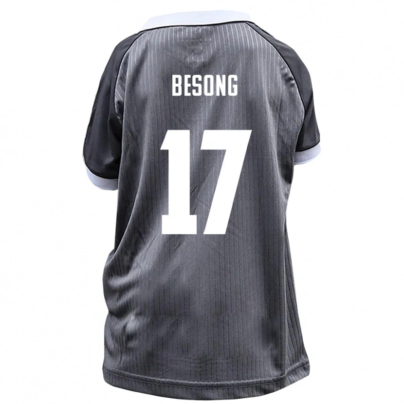 Danxen Mujer Camiseta Paul-Philipp Besong #17 Gris Blanco 2ª Equipación 2025/26 La Camisa México