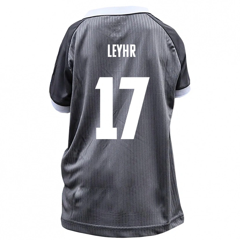 Danxen Mujer Camiseta Tobias Leyhr #17 Gris Blanco 2ª Equipación 2025/26 La Camisa México