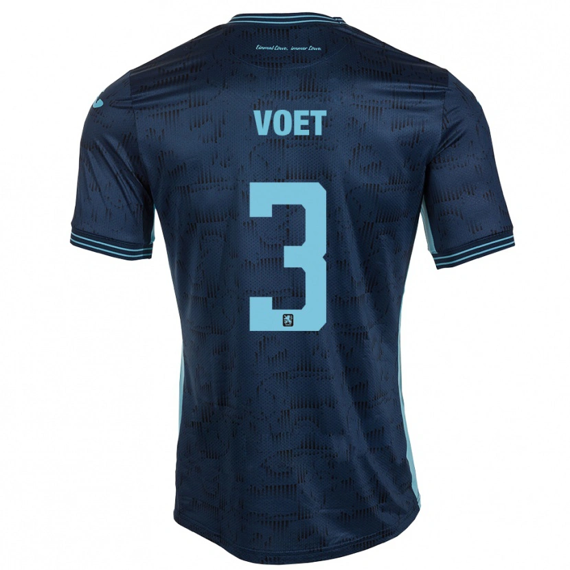 Danxen Mujer Camiseta Siemen Voet #3 Azul Real 2ª Equipación 2025/26 La Camisa México