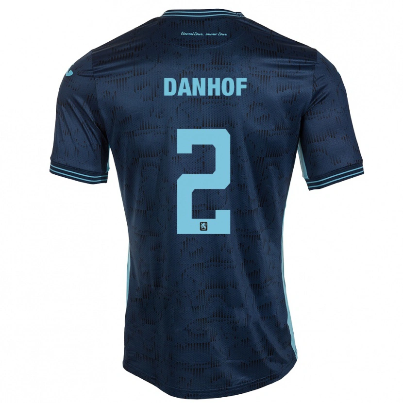 Danxen Mujer Camiseta Tim Danhof #2 Azul Real 2ª Equipación 2025/26 La Camisa México