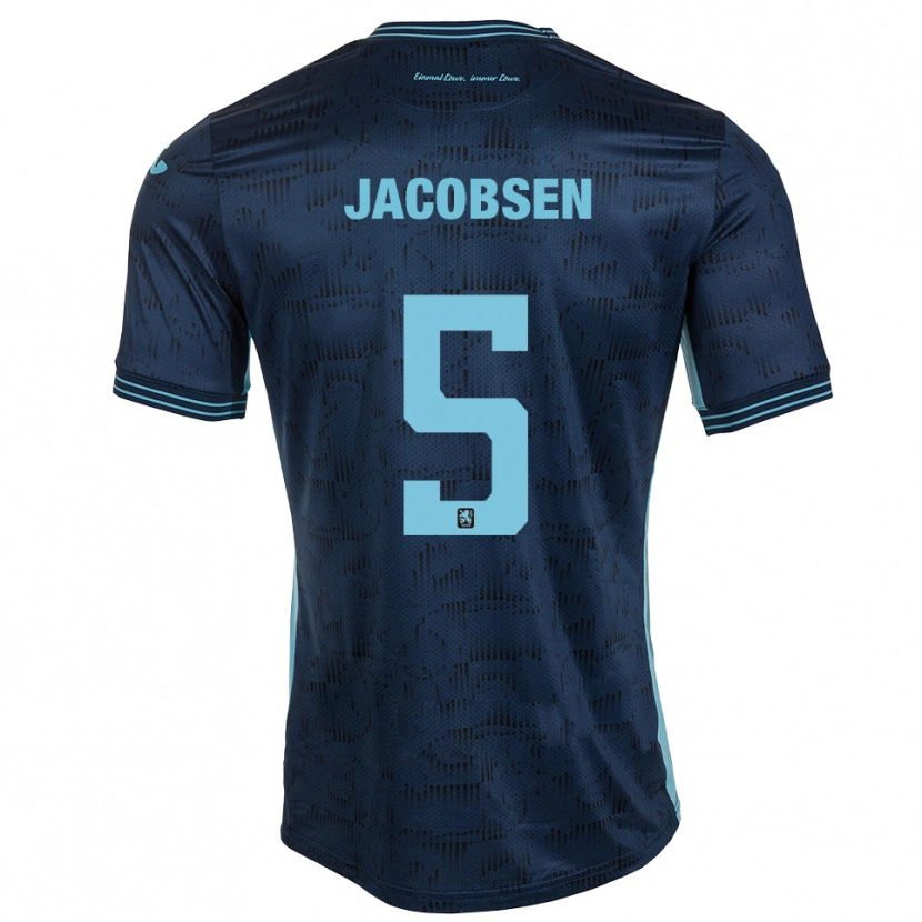 Danxen Mujer Camiseta Thore Jacobsen #5 Azul Real 2ª Equipación 2025/26 La Camisa México