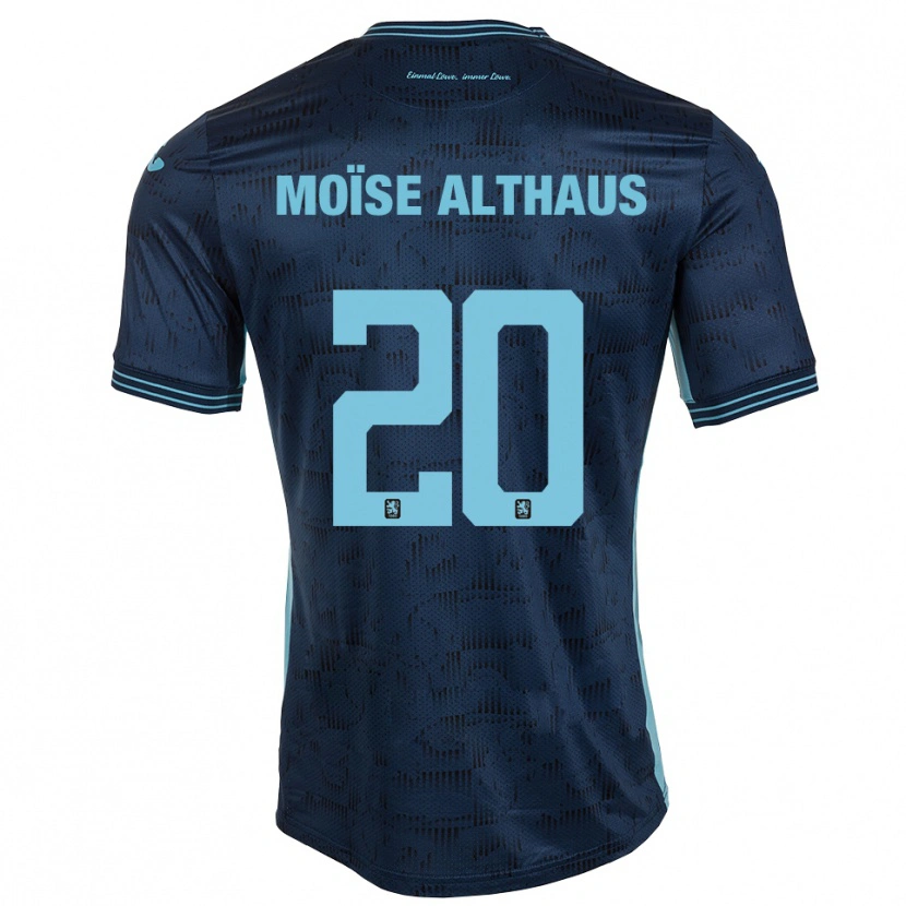 Danxen Mujer Camiseta Samuel Moïse Althaus #20 Azul Real 2ª Equipación 2025/26 La Camisa México