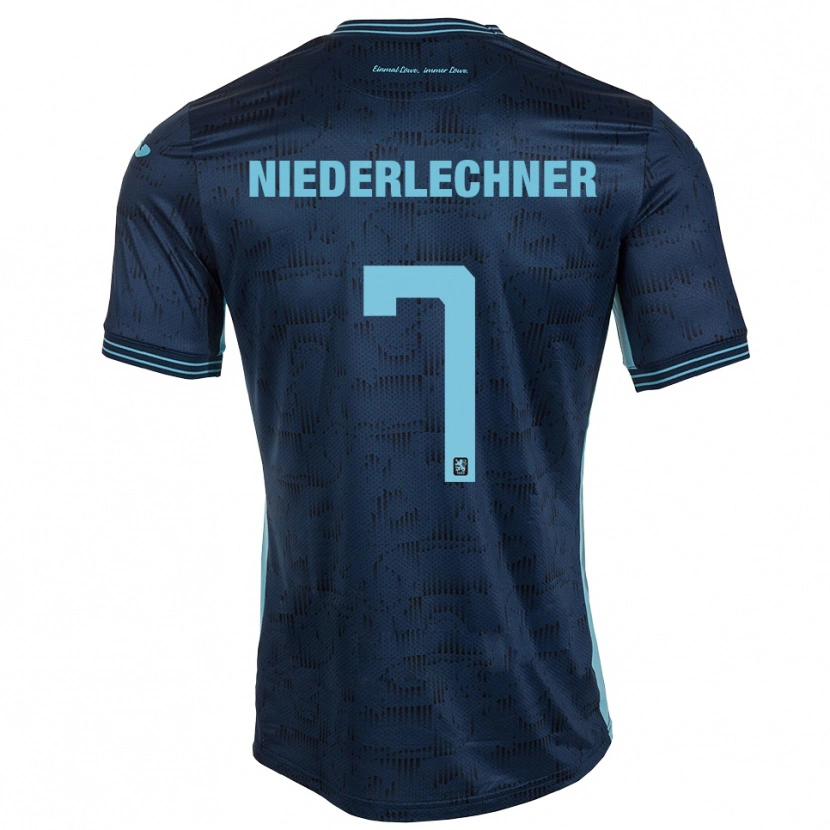 Danxen Mujer Camiseta Florian Niederlechner #7 Azul Real 2ª Equipación 2025/26 La Camisa México