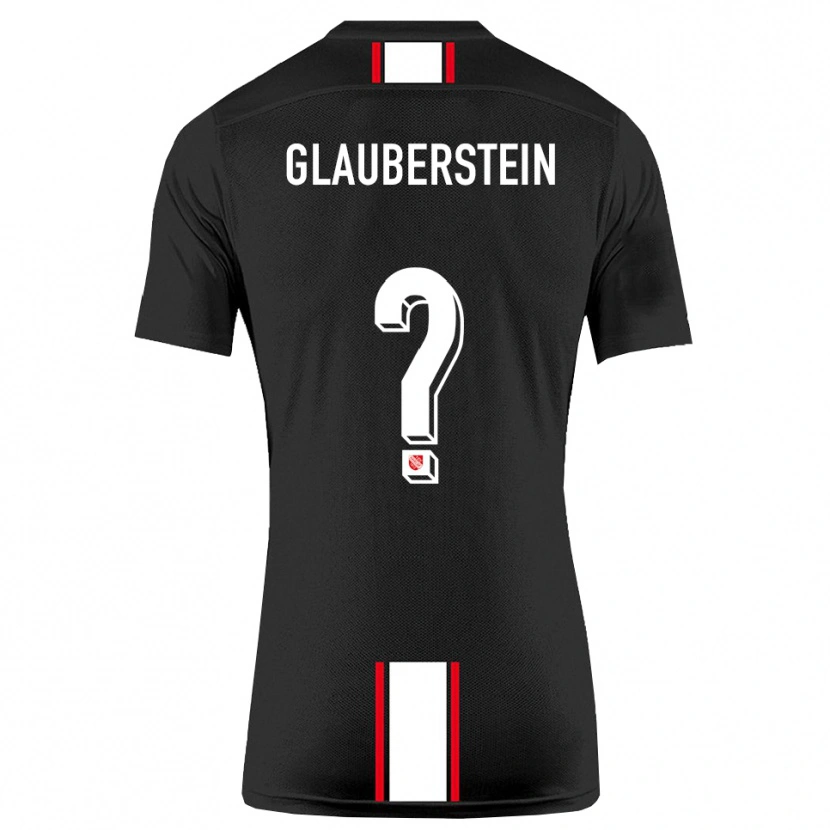 Danxen Mujer Camiseta Jonas Glauberstein #0 Negro Blanco 2ª Equipación 2025/26 La Camisa México