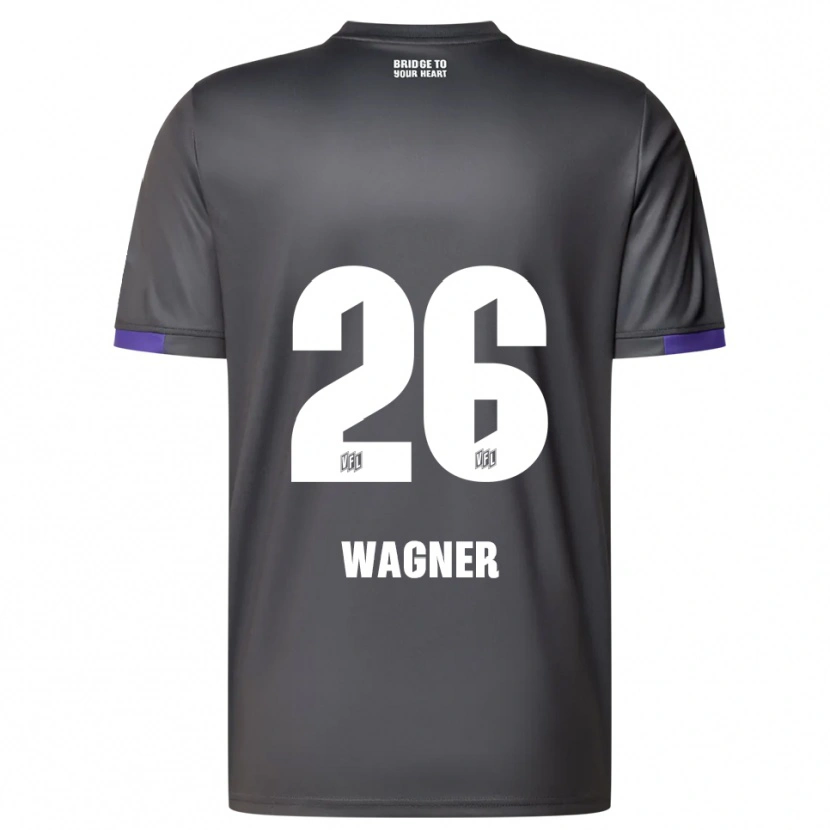 Danxen Mujer Camiseta Fridolin Wagner #26 Gris Púrpura 2ª Equipación 2025/26 La Camisa México