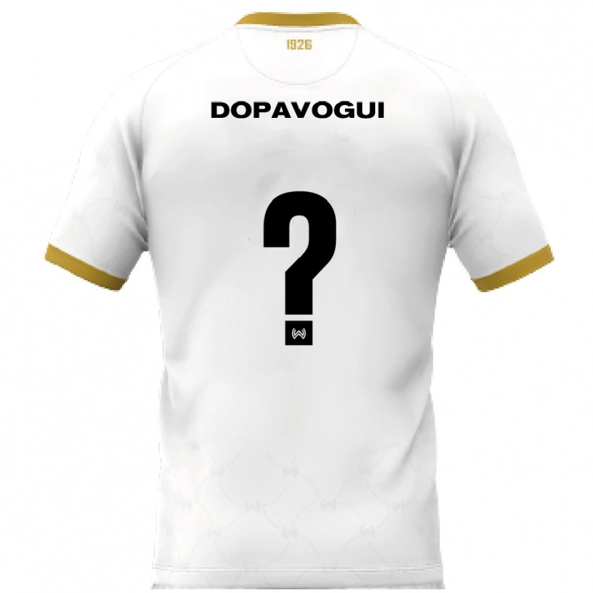 Danxen Mujer Camiseta Zeze Dopavogui #0 Blanco Dorado 2ª Equipación 2025/26 La Camisa México