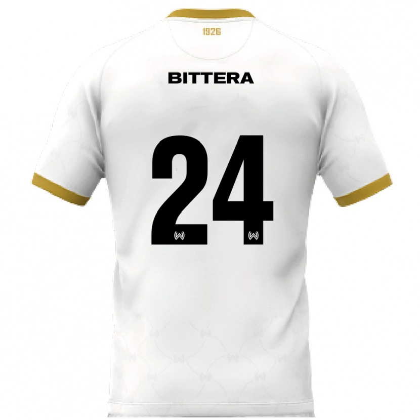 Danxen Mujer Camiseta Buda Bittera #24 Blanco Dorado 2ª Equipación 2025/26 La Camisa México