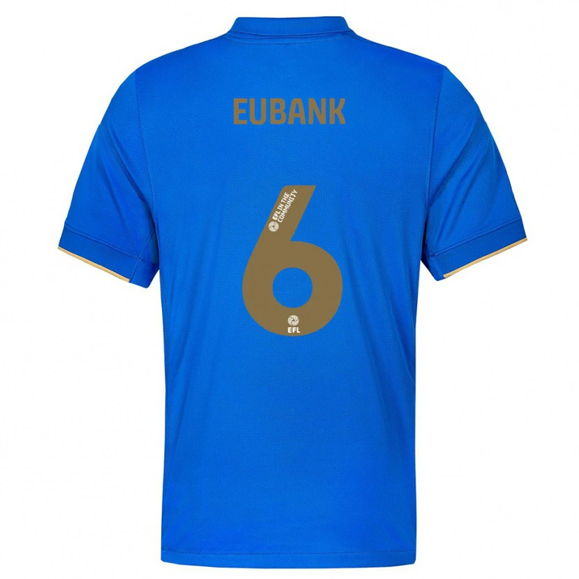 Danxen Niño Camiseta Cameron Eubank #6 Azul Oro 1ª Equipación 2025/26 La Camisa México