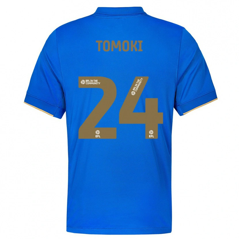 Danxen Niño Camiseta Tomoki Iwata #24 Azul Oro 1ª Equipación 2025/26 La Camisa México