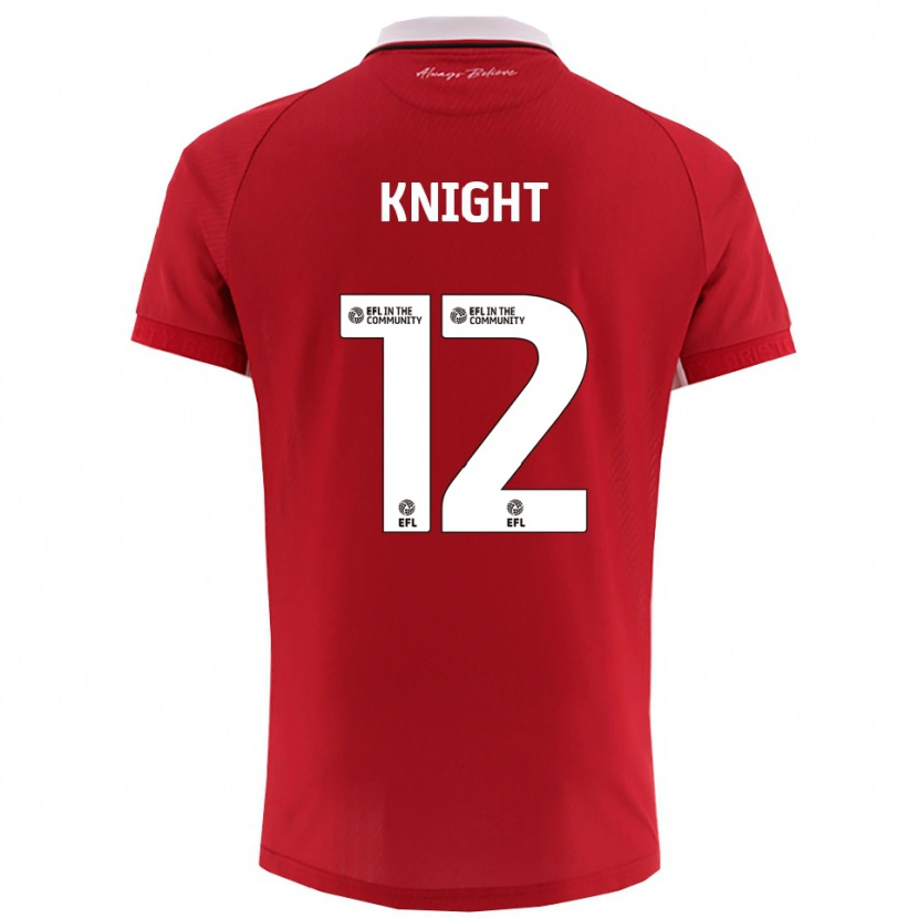 Danxen Niño Camiseta Jason Knight #12 Rojo Blanco 1ª Equipación 2025/26 La Camisa México