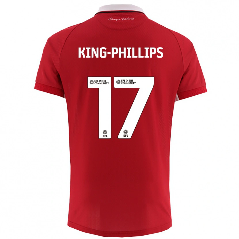 Danxen Niño Camiseta Zac King-Phillips #17 Rojo Blanco 1ª Equipación 2025/26 La Camisa México
