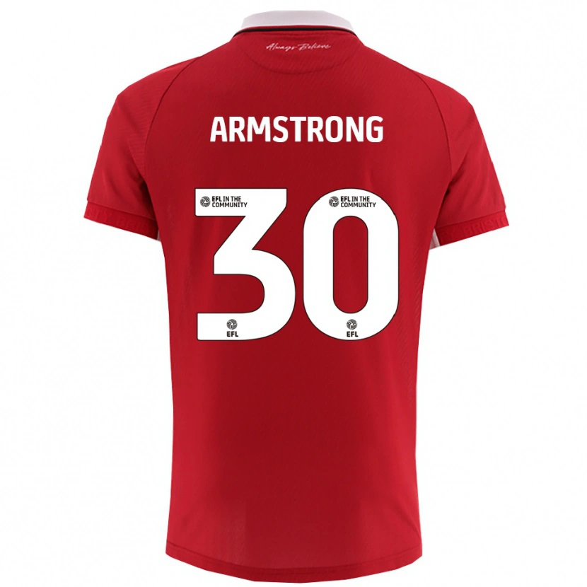 Danxen Niño Camiseta Sinclair Armstrong #30 Rojo Blanco 1ª Equipación 2025/26 La Camisa México