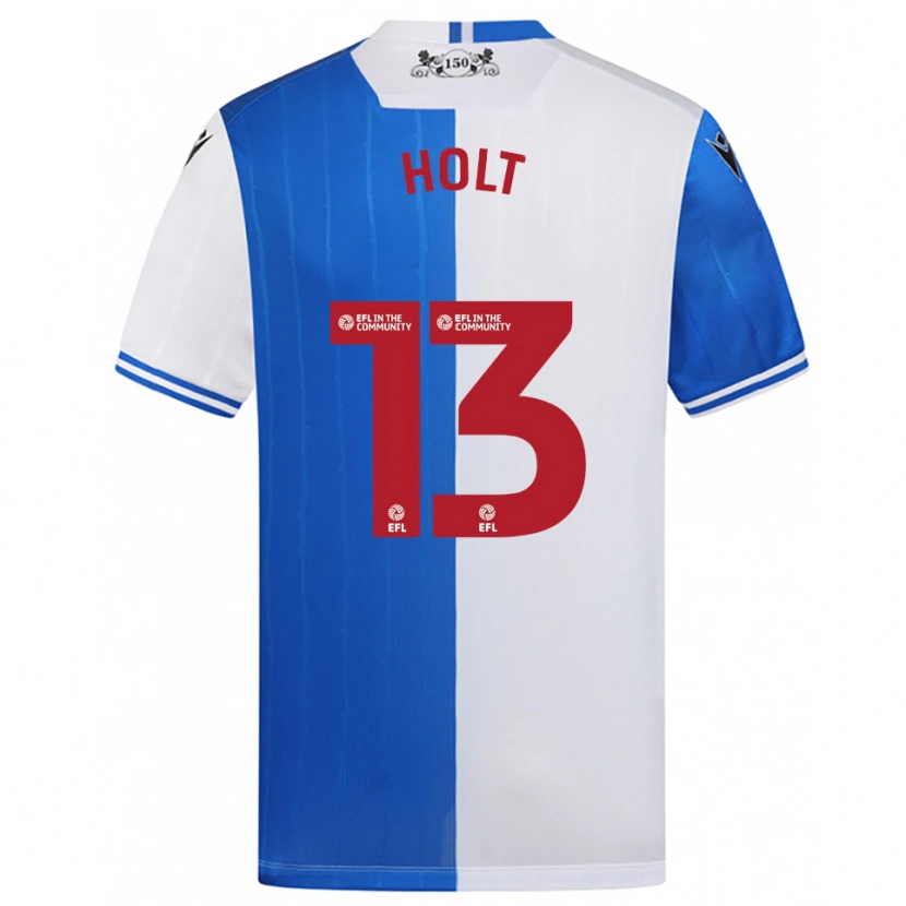 Danxen Niño Camiseta Harry Holt #13 Azul Blanco 1ª Equipación 2025/26 La Camisa México