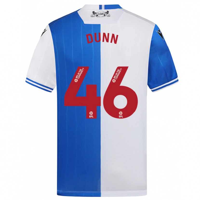 Danxen Niño Camiseta Isaac Dunn #46 Azul Blanco 1ª Equipación 2025/26 La Camisa México
