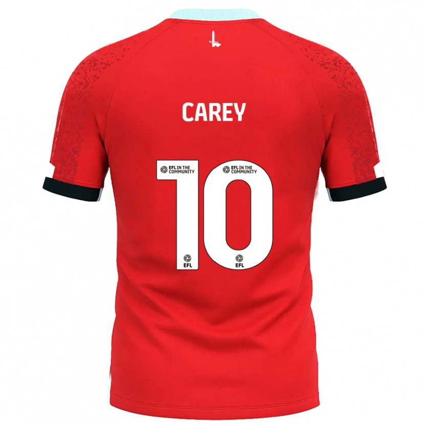 Danxen Niño Camiseta Sonny Carey #10 Rojo Blanco 1ª Equipación 2025/26 La Camisa México