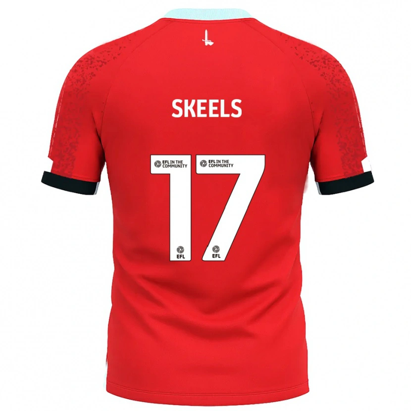 Danxen Niño Camiseta Kiera Skeels #17 Rojo Blanco 1ª Equipación 2025/26 La Camisa México