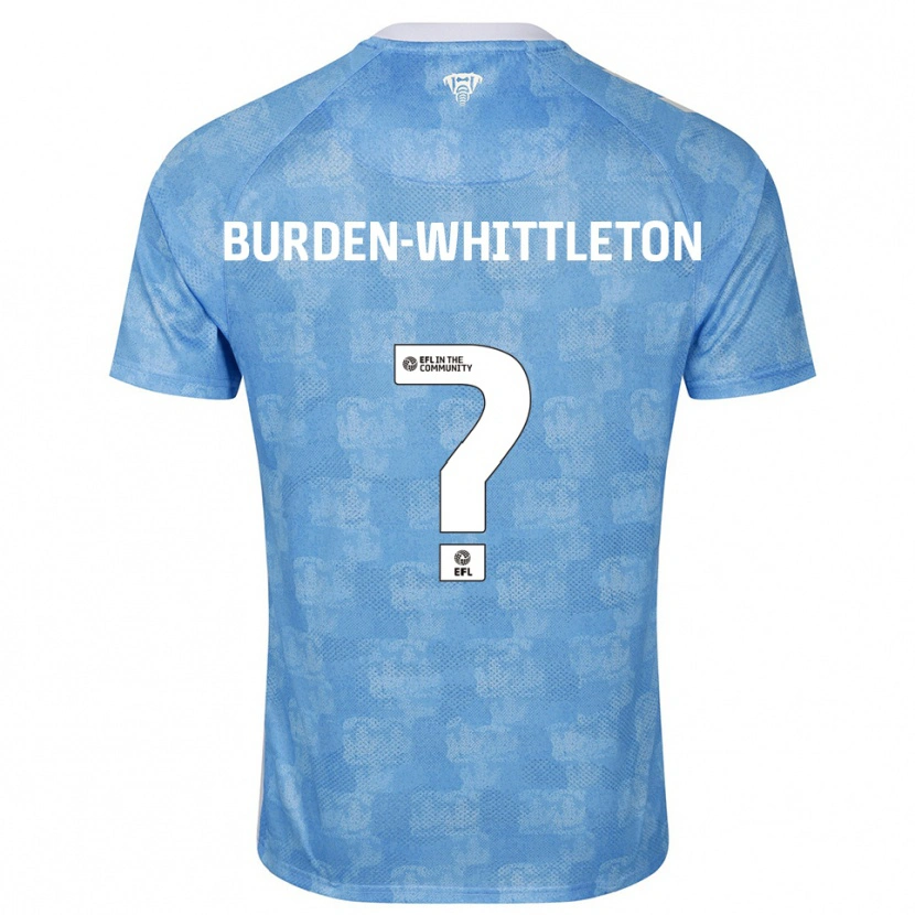Danxen Niño Camiseta Charlie Burden-Whittleton #0 Azul Celeste Blanco 1ª Equipación 2025/26 La Camisa México