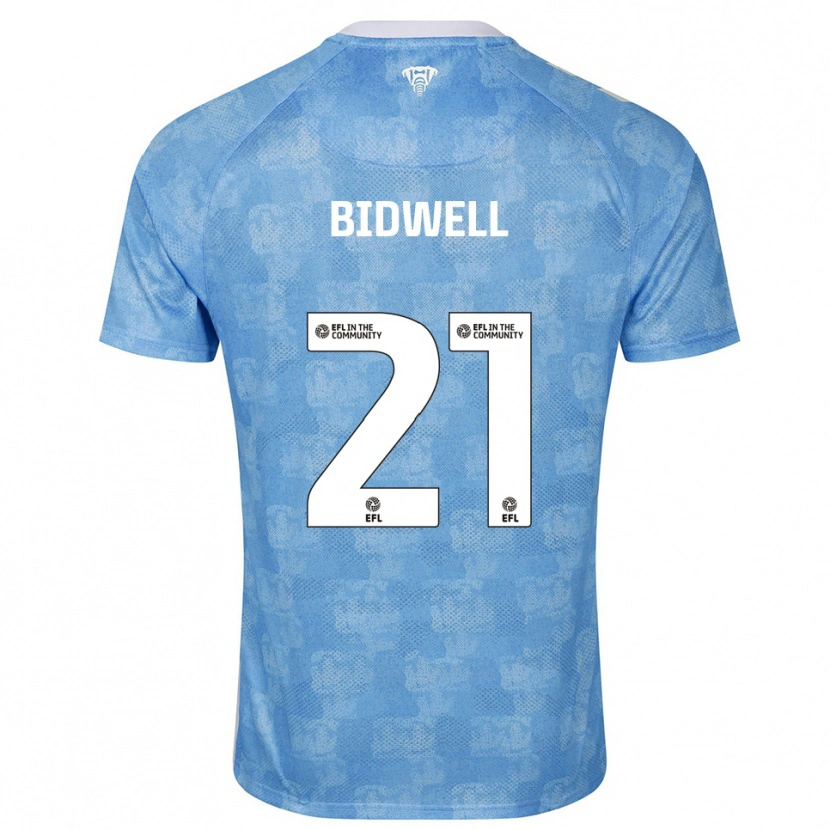 Danxen Niño Camiseta Jake Bidwell #21 Azul Celeste Blanco 1ª Equipación 2025/26 La Camisa México