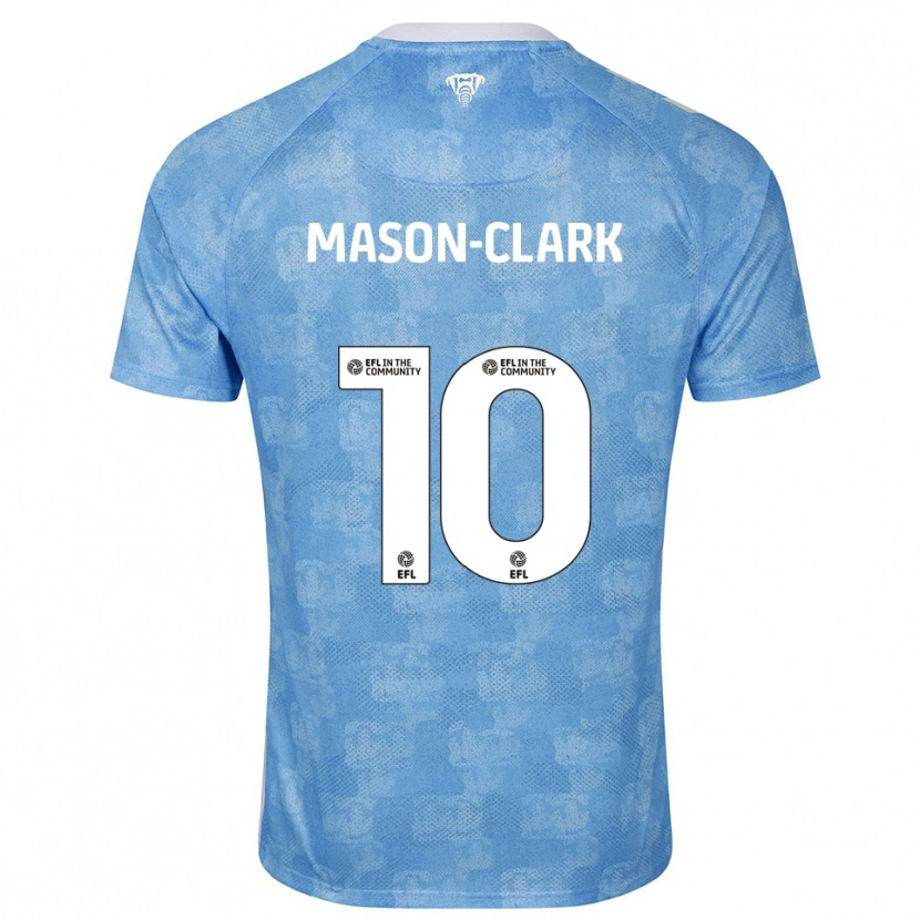 Danxen Niño Camiseta Ephron Mason-Clark #10 Azul Celeste Blanco 1ª Equipación 2025/26 La Camisa México